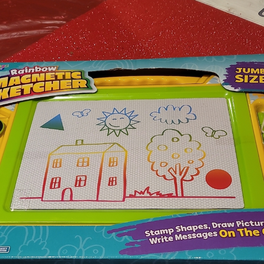 Rainbow Magnetic Sketcher - Colorful Drawing Board